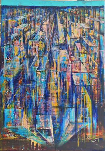 Łukasz Jankiewicz_Światła miast_100 x 70 cm_2012 rok_abstrakcja_galeria sztuki Bellotto Warszawa.jpg