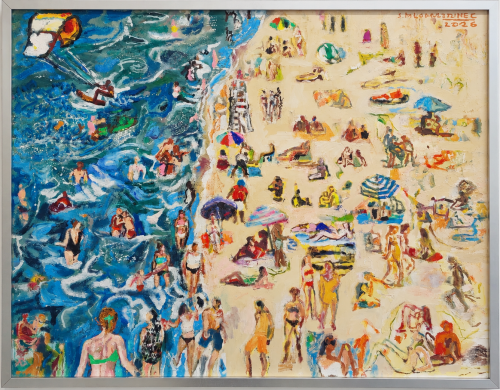 Stanisław Młodożeniec_Plaża_ _81 x 100 cm_2026 rok_abstrakcja_galeria sztuki Bellotto Warszawa.png