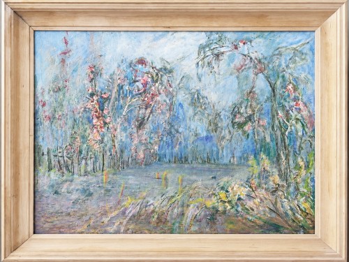 Maria Bierzyńska_rozlewisko rasztow_pejzaż polski_olej na płótnie_1989 rok_sztuka XX wieku_galeria sztuki Bellotto Warszawa-cllll.jpg