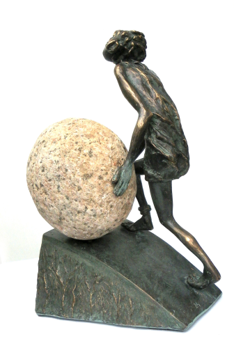 Marek Czarnecki_Syzyf_małe formy rzezbiarskie_galeria sztuki Bellotto Warszawa.png