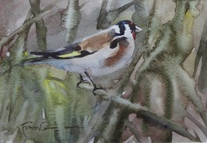 ALEKSANDER FRANKO / OBRAZ / PTASZEK (B)